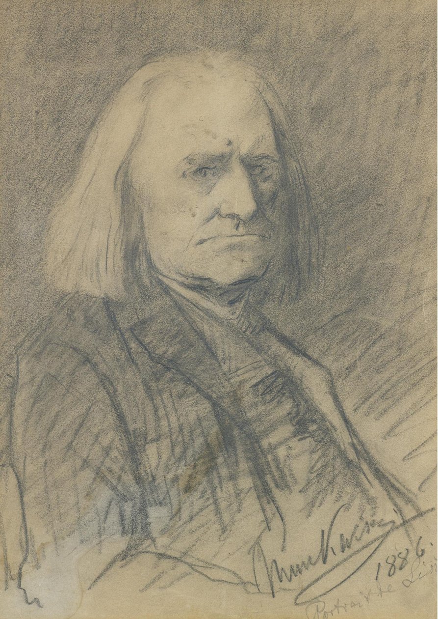 Portrait of Franz Liszt by Mihály Munkácsy