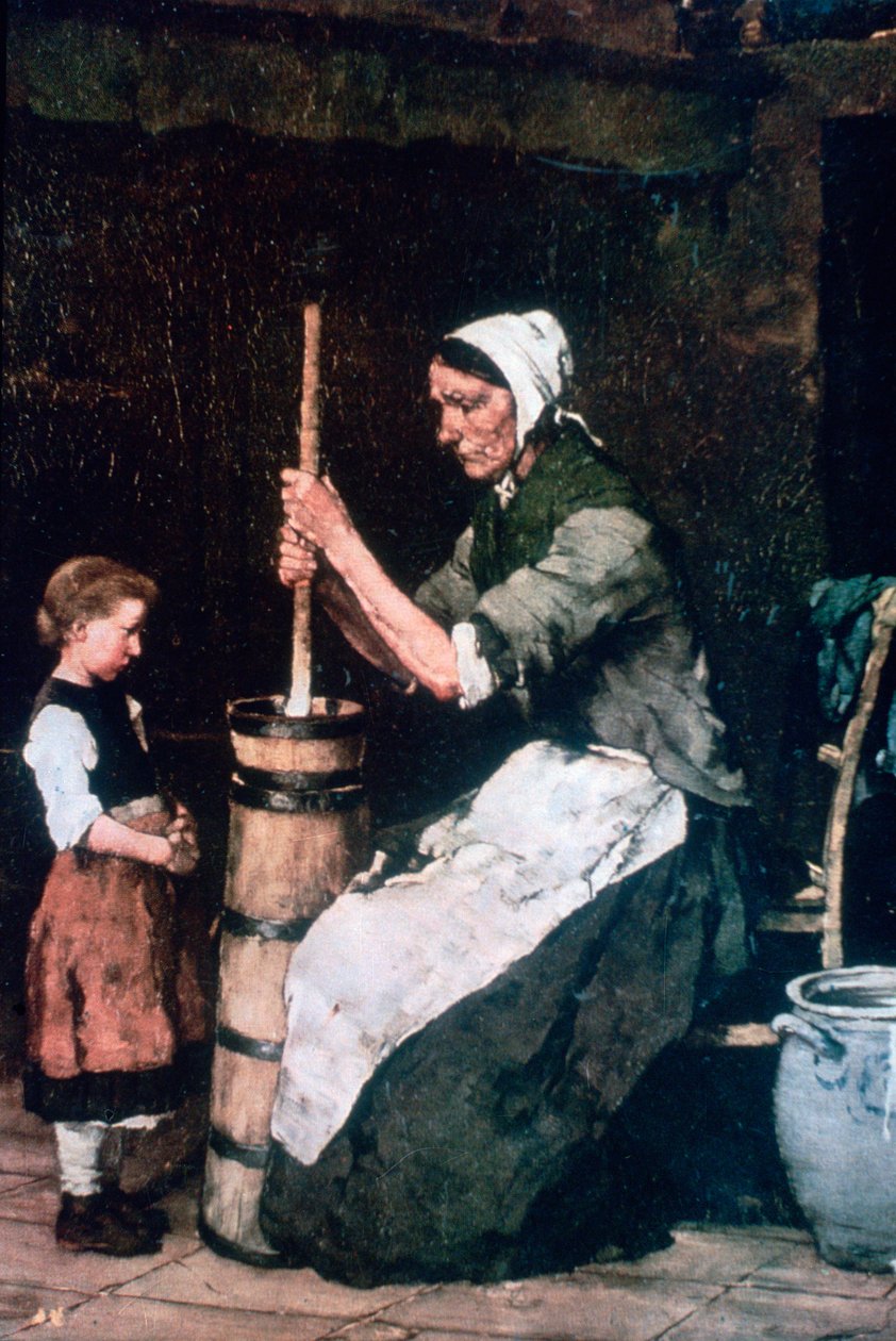 Woman at the Churn by Mihály Munkácsy