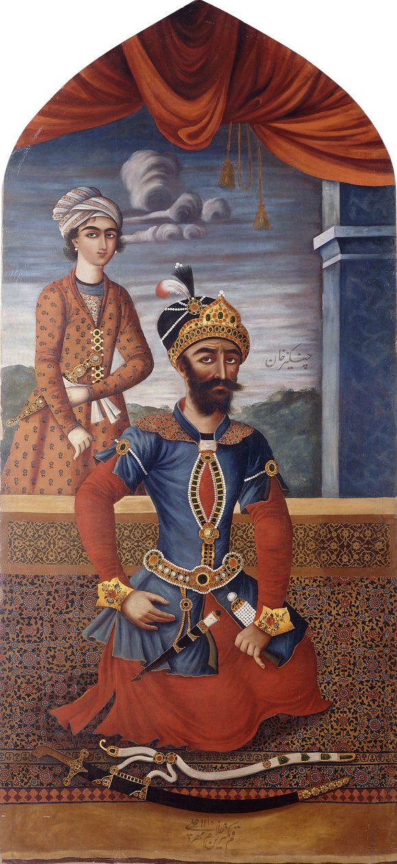 Portrait of Genghiz Khan by MihrAli