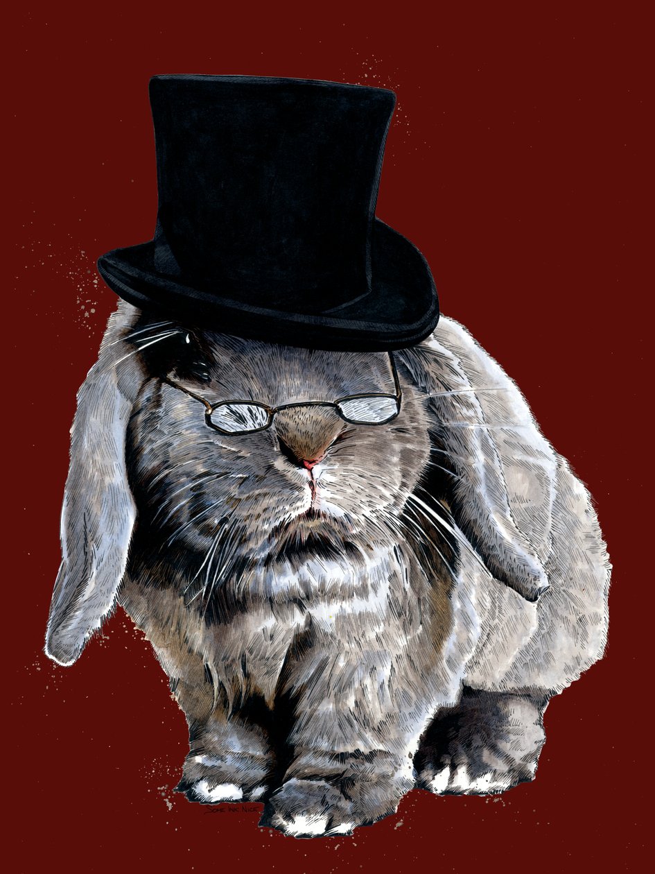 Humbug Bunny on Red Oxide by Mike Davis