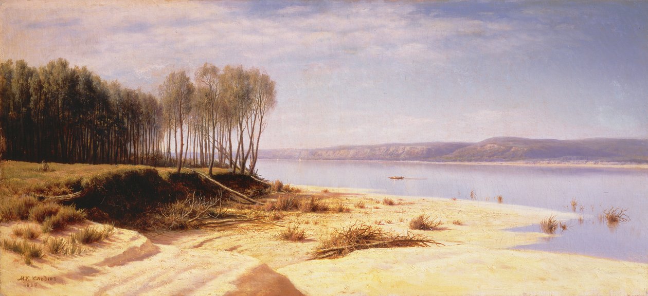 On the Volga, 1880 by Mikhail Konstantinovich Klodt