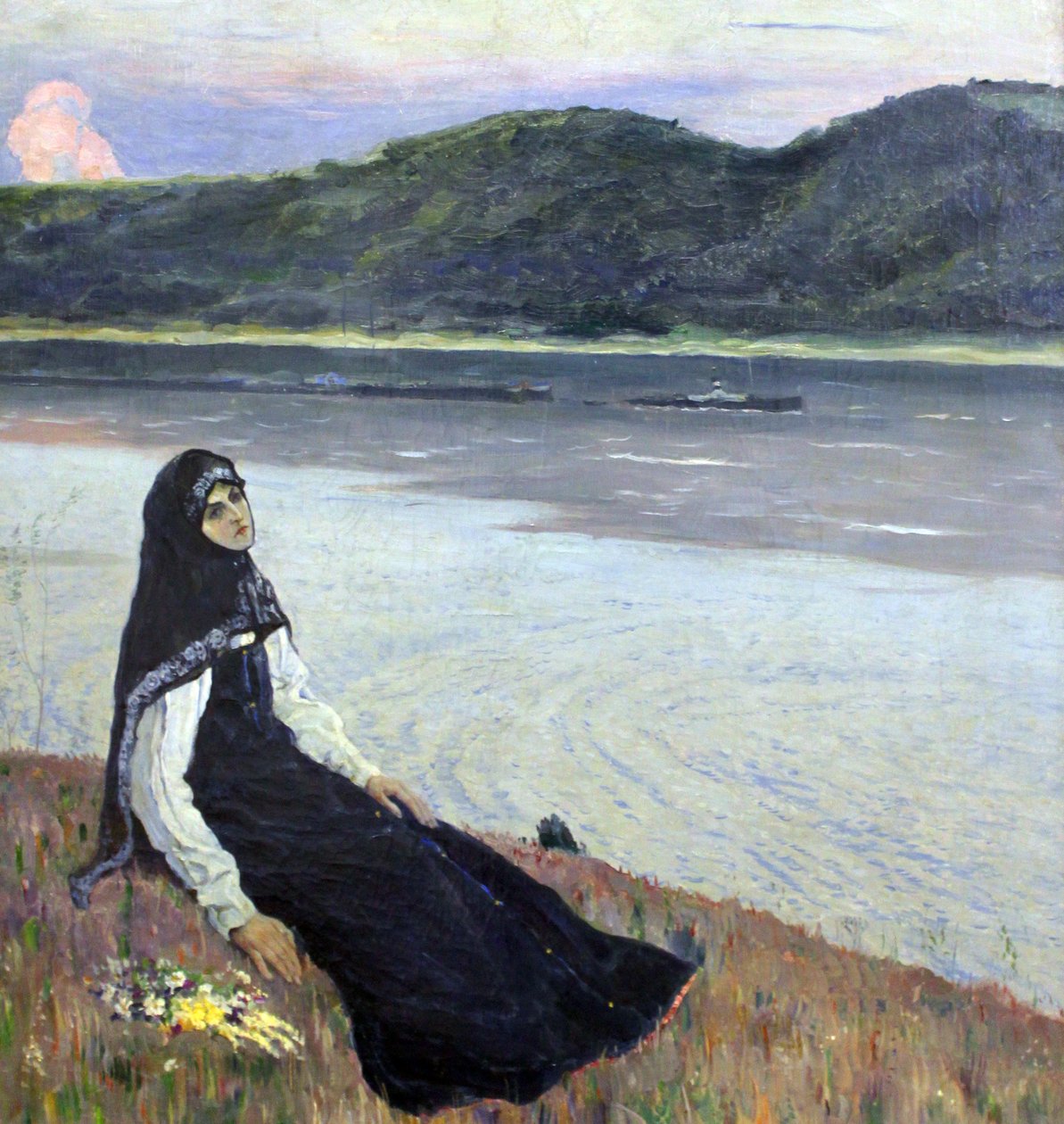 On the River Volga by Mikhail Vasilievich Nesterov
