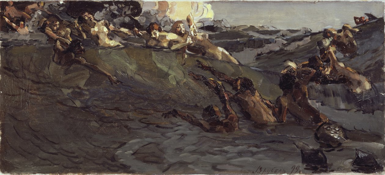 Playing Naiads and Tritons, 1899 by Mikhail Aleksandrovich Vrubel
