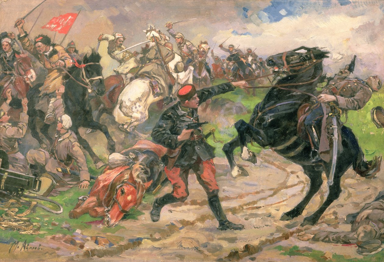 The Red Dundich in Combat by Mikhail Ivanovich Avilov