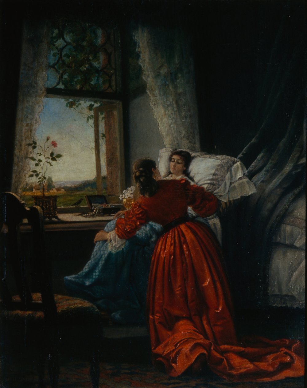 Visiting the Sick by Mikhail Petrovich Klodt Baron