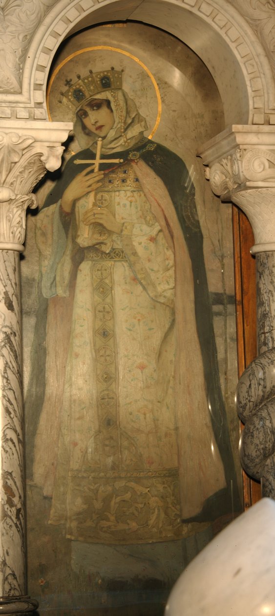 Saint Olga, Princess of Kiev by Mikhail Vasilievich Nesterov