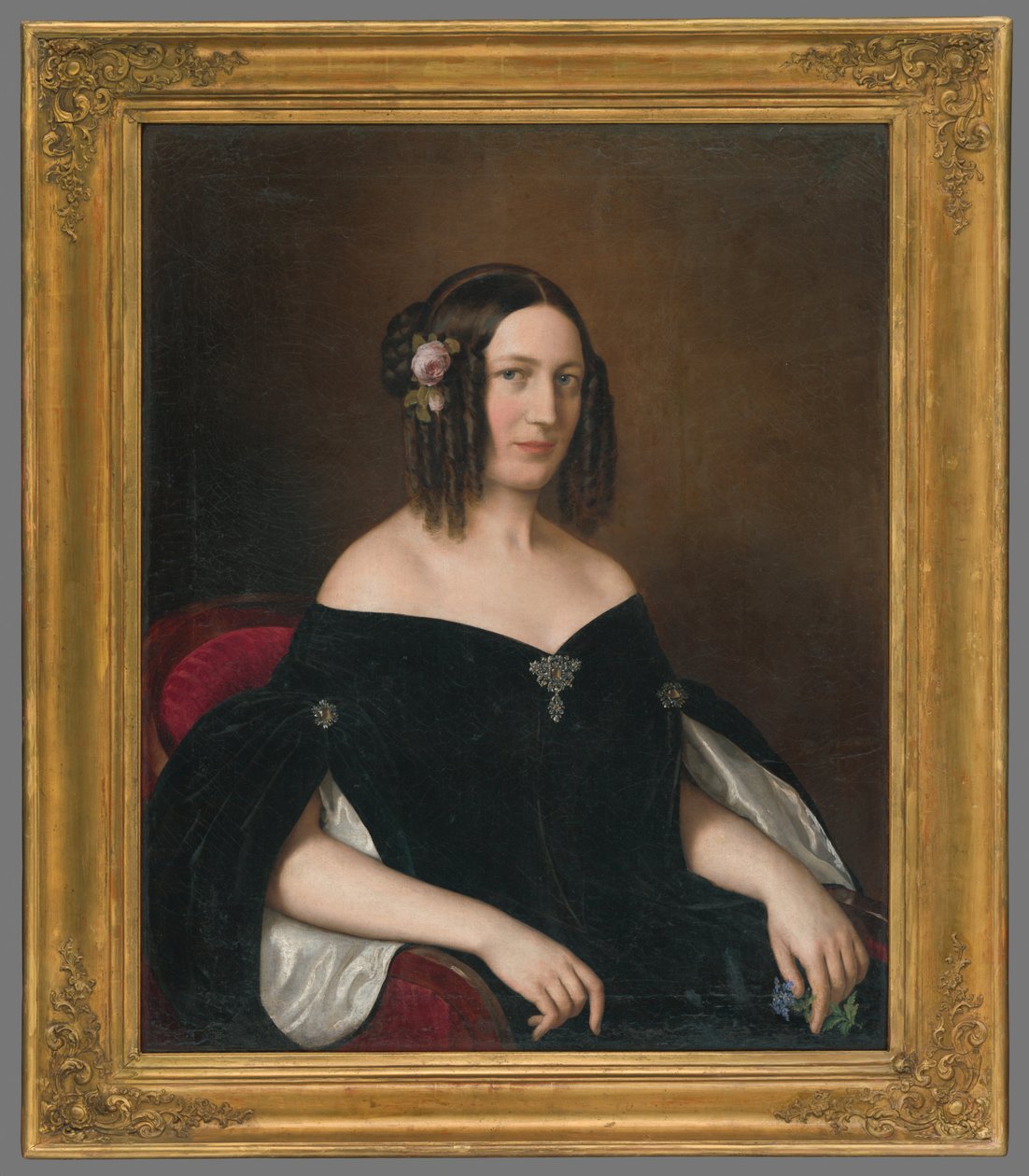 Portrait of a Young Widow by Miklós Barabás
