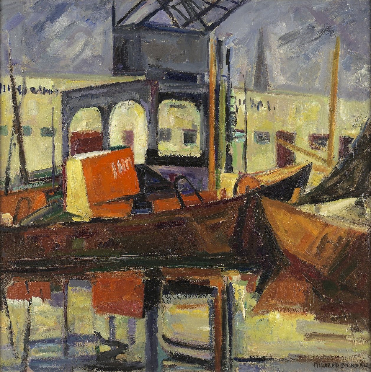 The Harbour of Bordeaux by Mildred Bendall