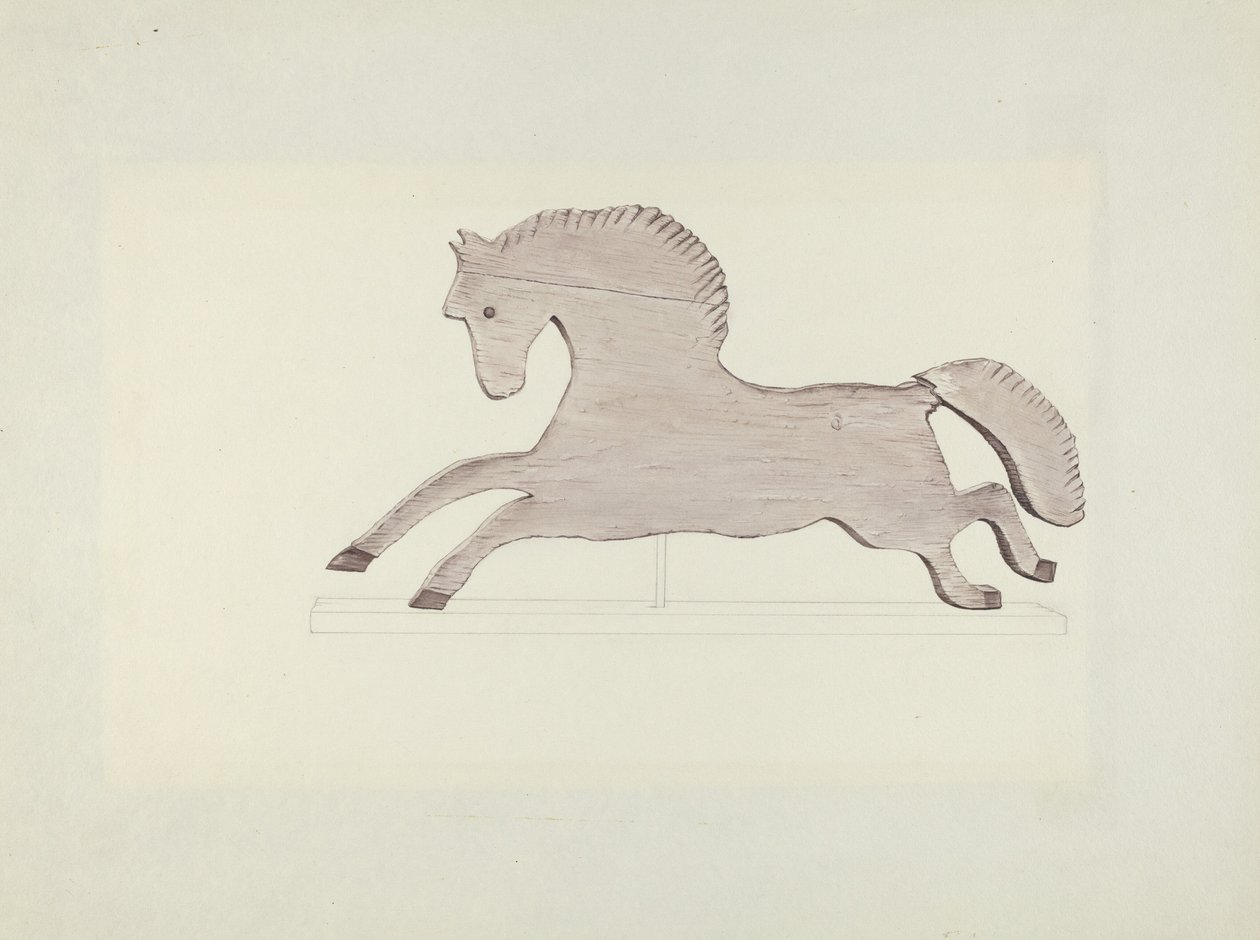 Horse Weather Vane by Mildred E. Bent