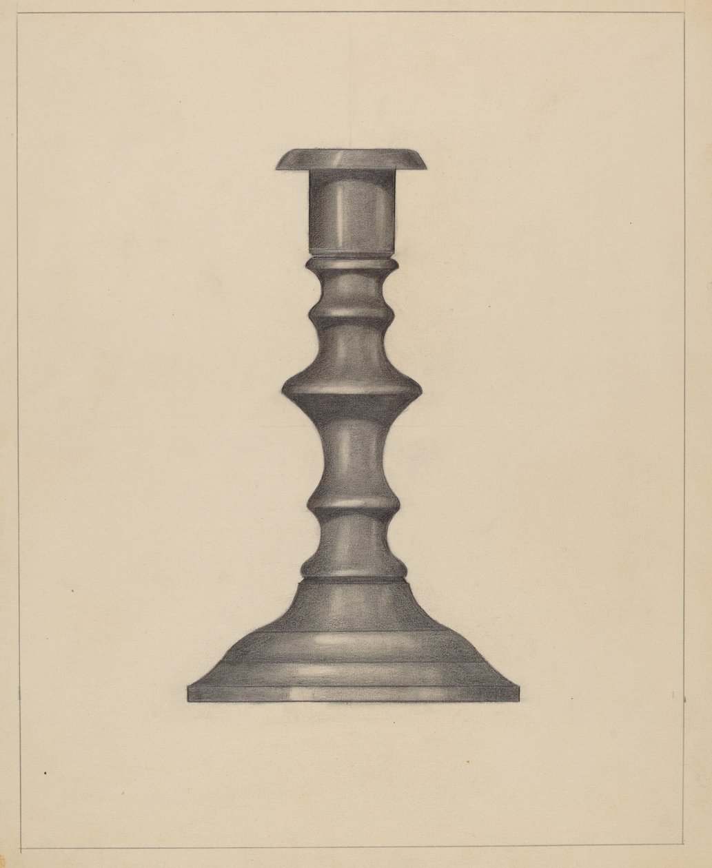 Candlestick, c. 1937 by Mina Lowry