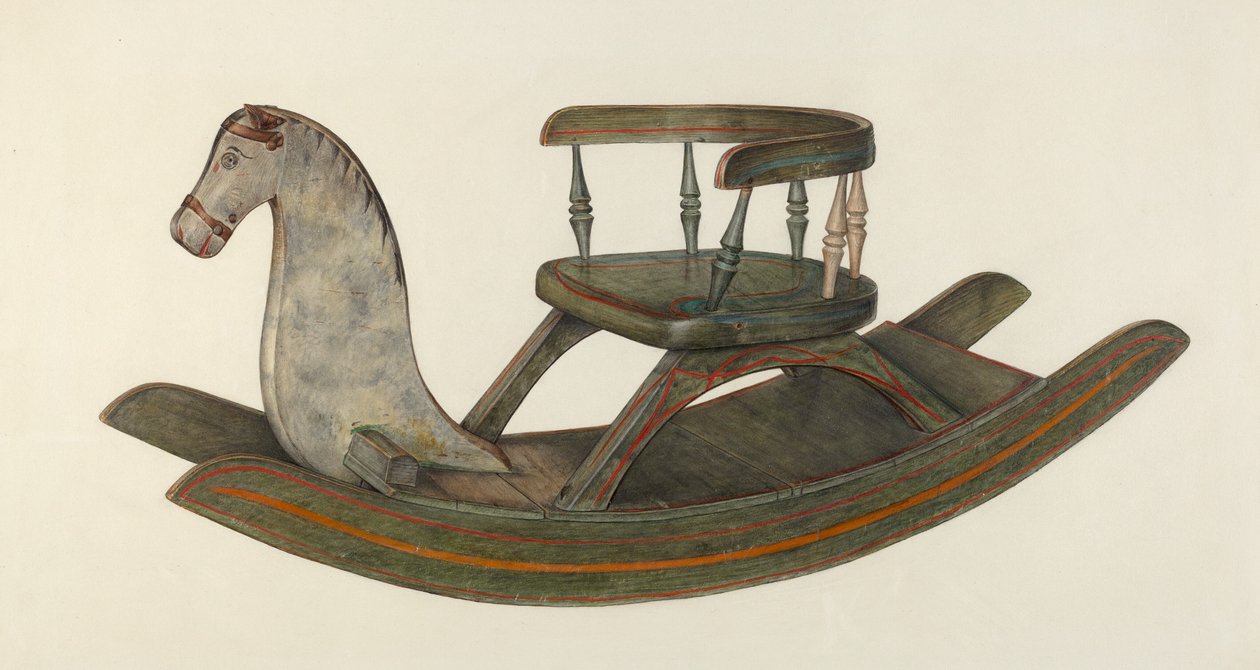 Rocking Horse by Mina Lowry