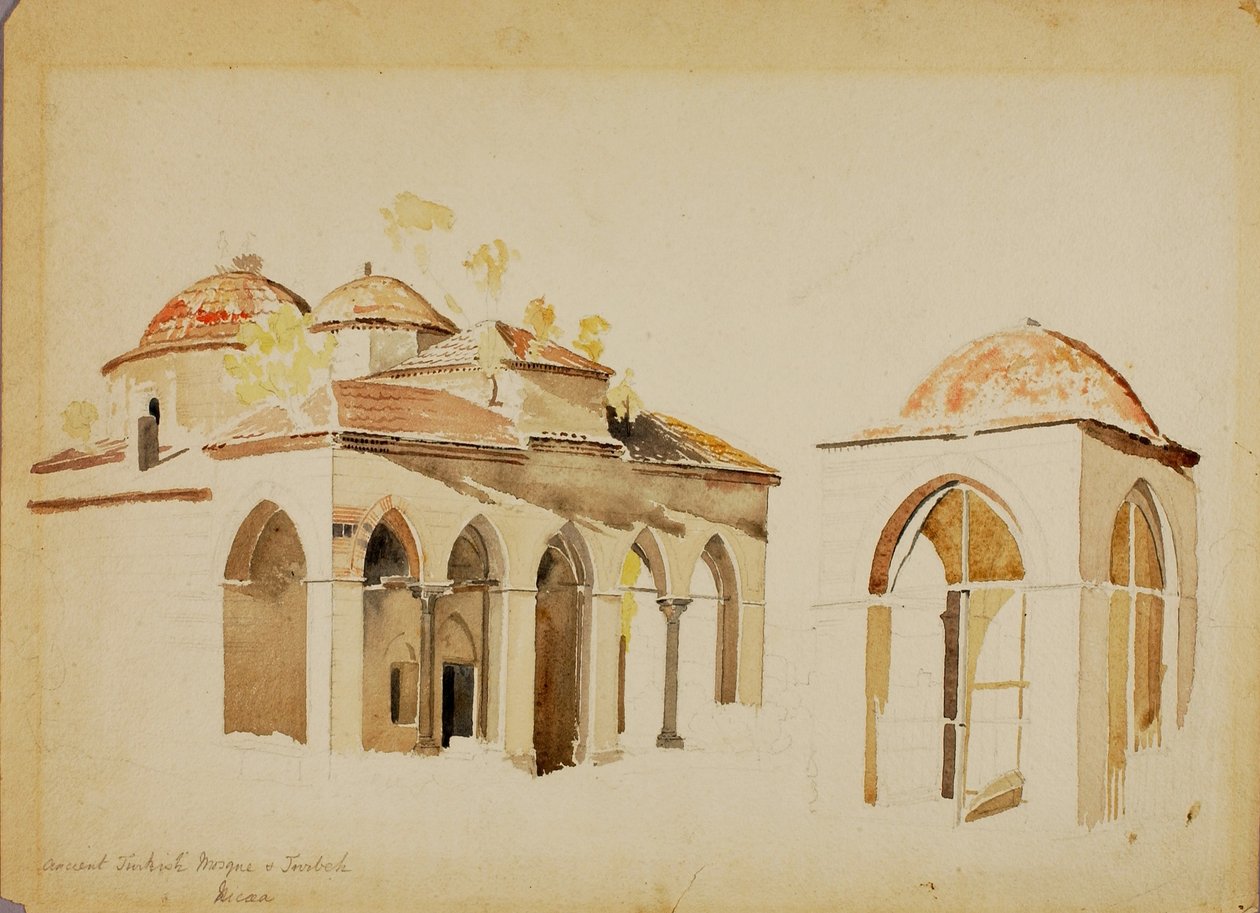 Ancient Turkish Mosque at Tourbek by Miner Kilbourne Kellogg