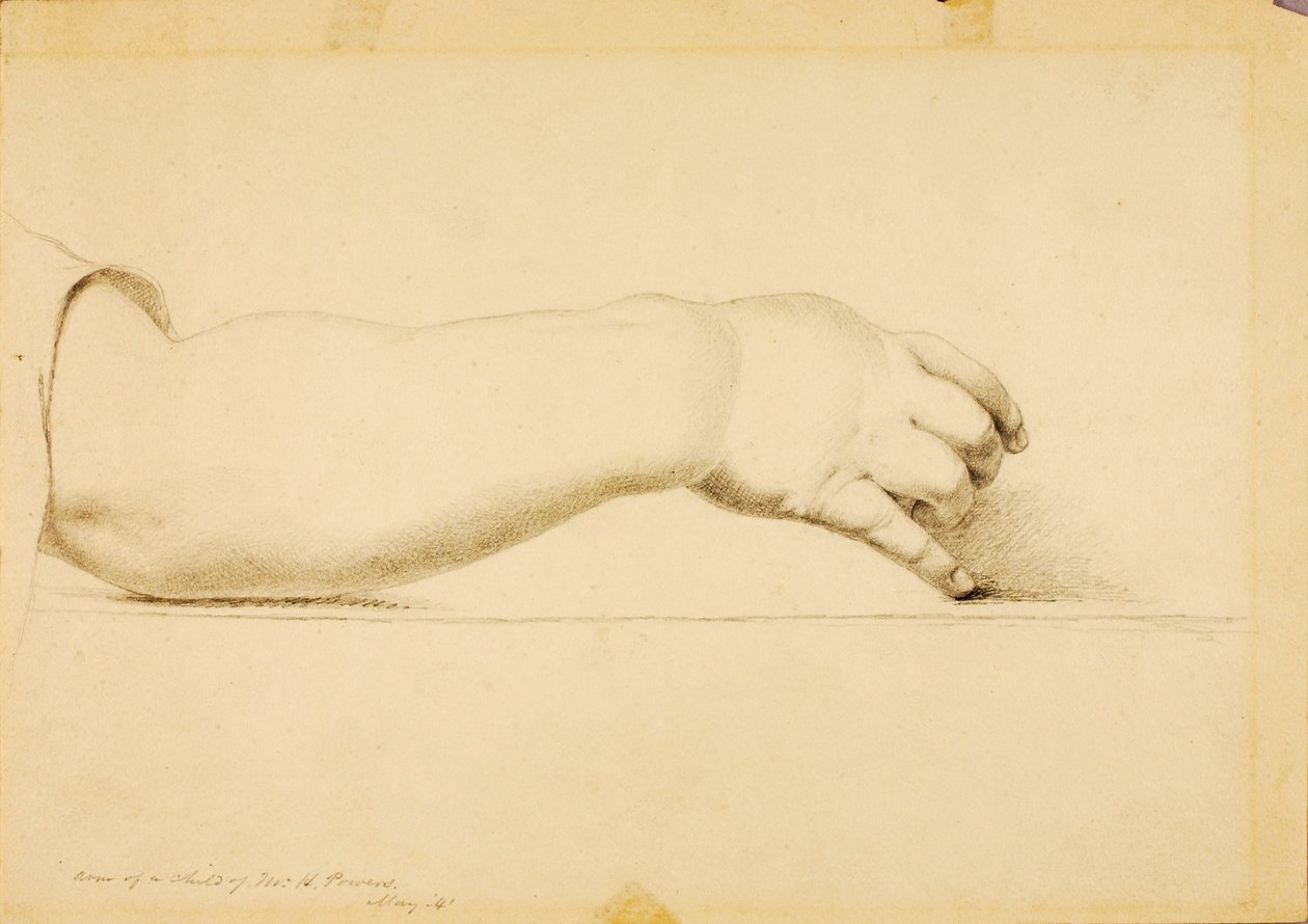 Arm of Child of Hiram Powers by Miner Kilbourne Kellogg