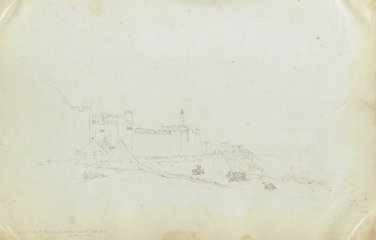 Encampment Jerusalem by Miner Kilbourne Kellogg