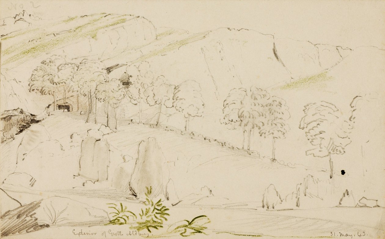 Exterior of Grotto, Aldberg by Miner Kilbourne Kellogg