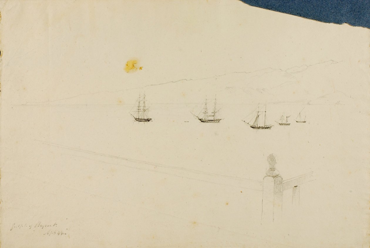 Harbor of Beirut by Miner Kilbourne Kellogg