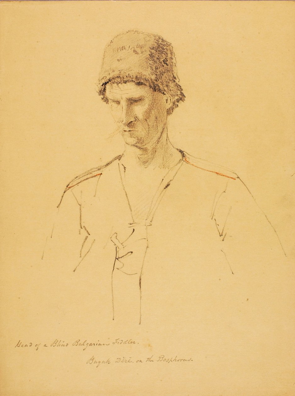 Head of a Blind Bulgarian Fiddler by Miner Kilbourne Kellogg