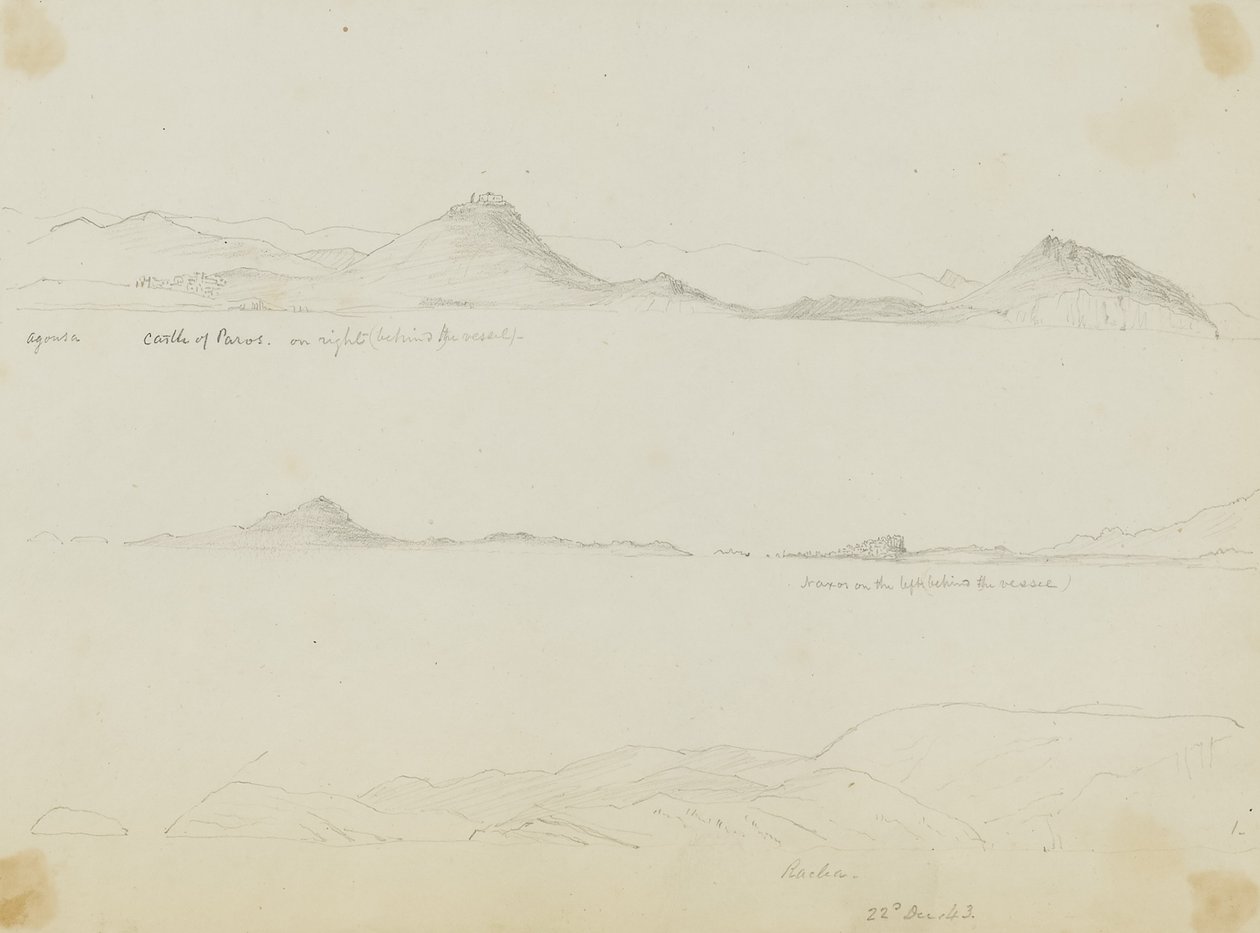 Naxos/Castle of Paros by Miner Kilbourne Kellogg