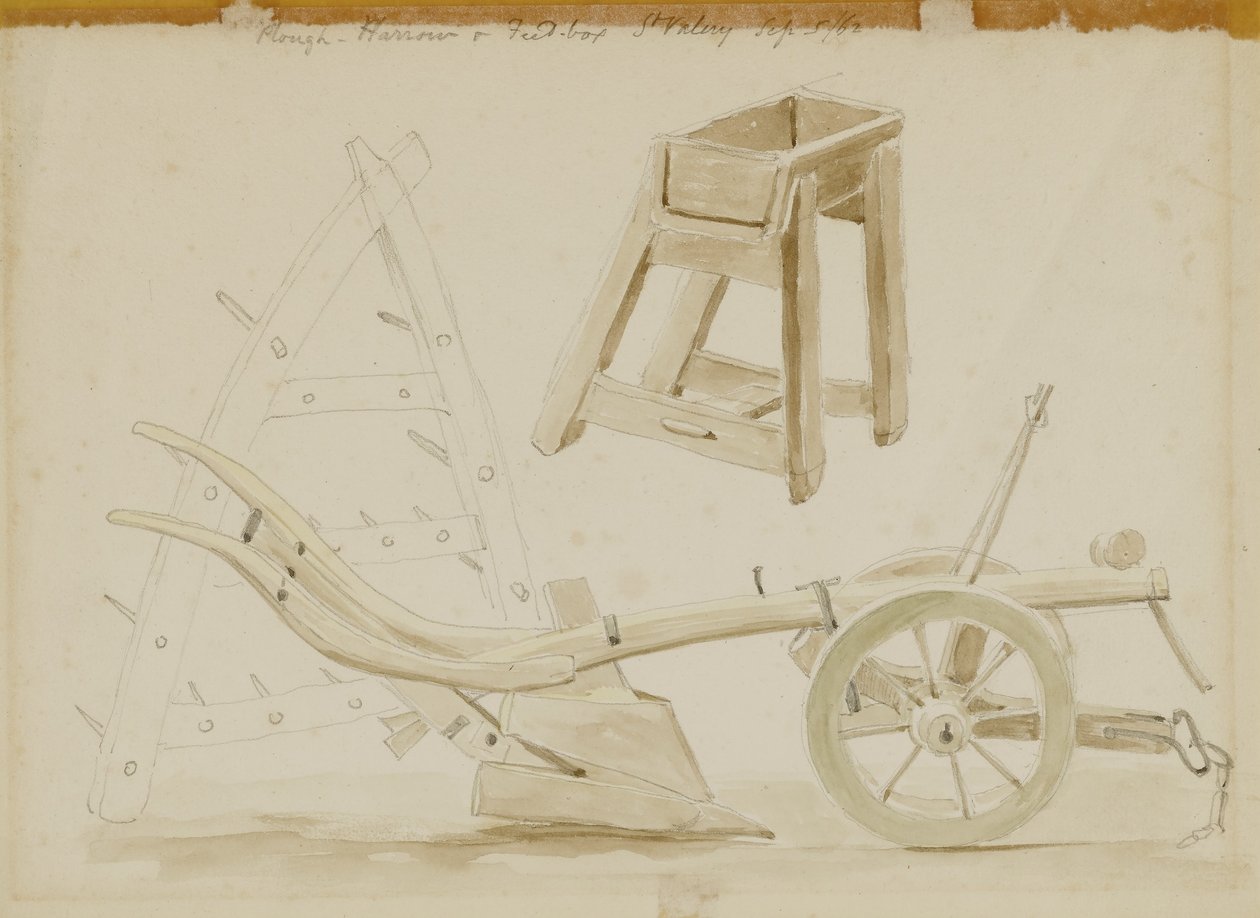 Plough, Harrow and Feed-box, St. Valery by Miner Kilbourne Kellogg