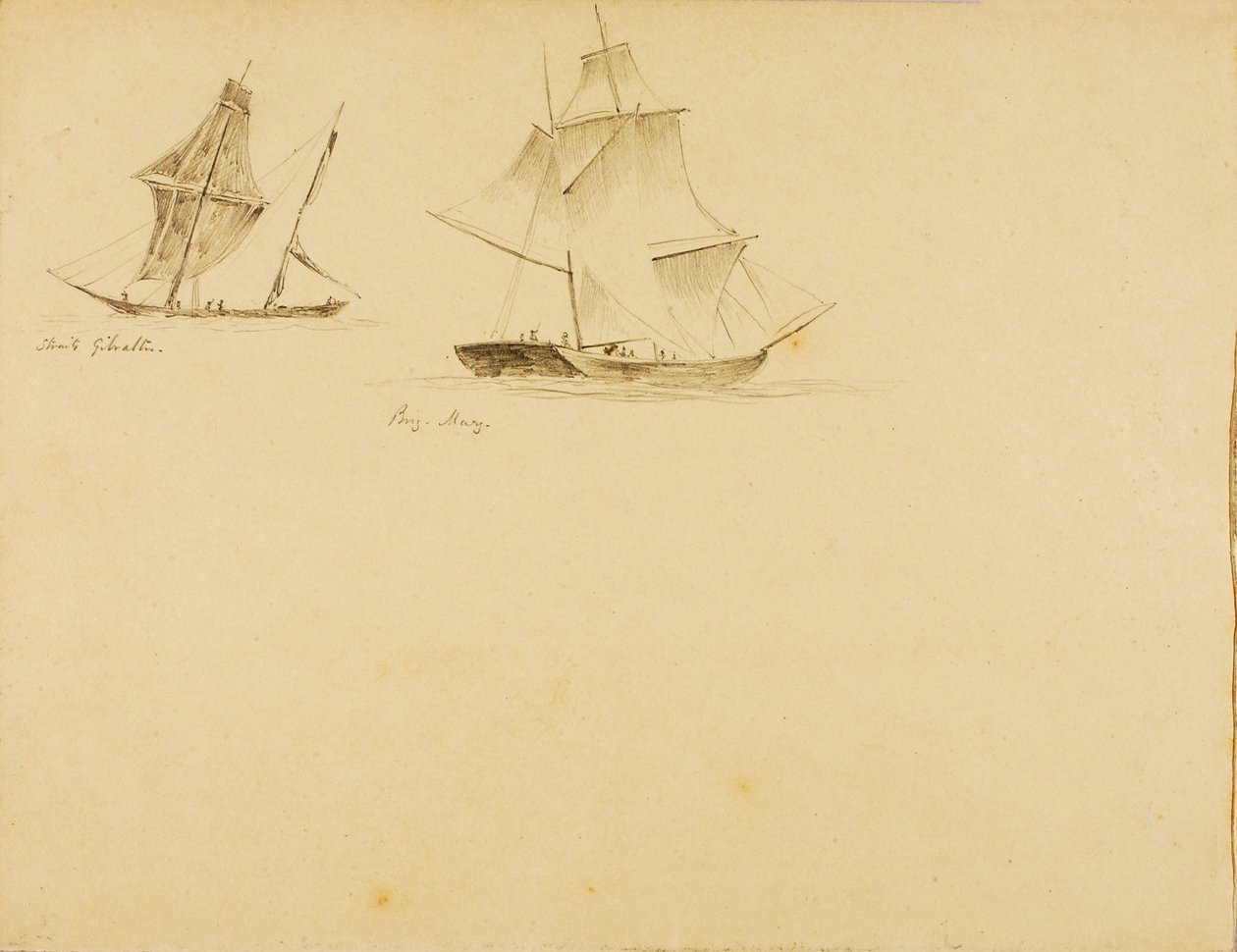 Straits of Gibraltar by Miner Kilbourne Kellogg