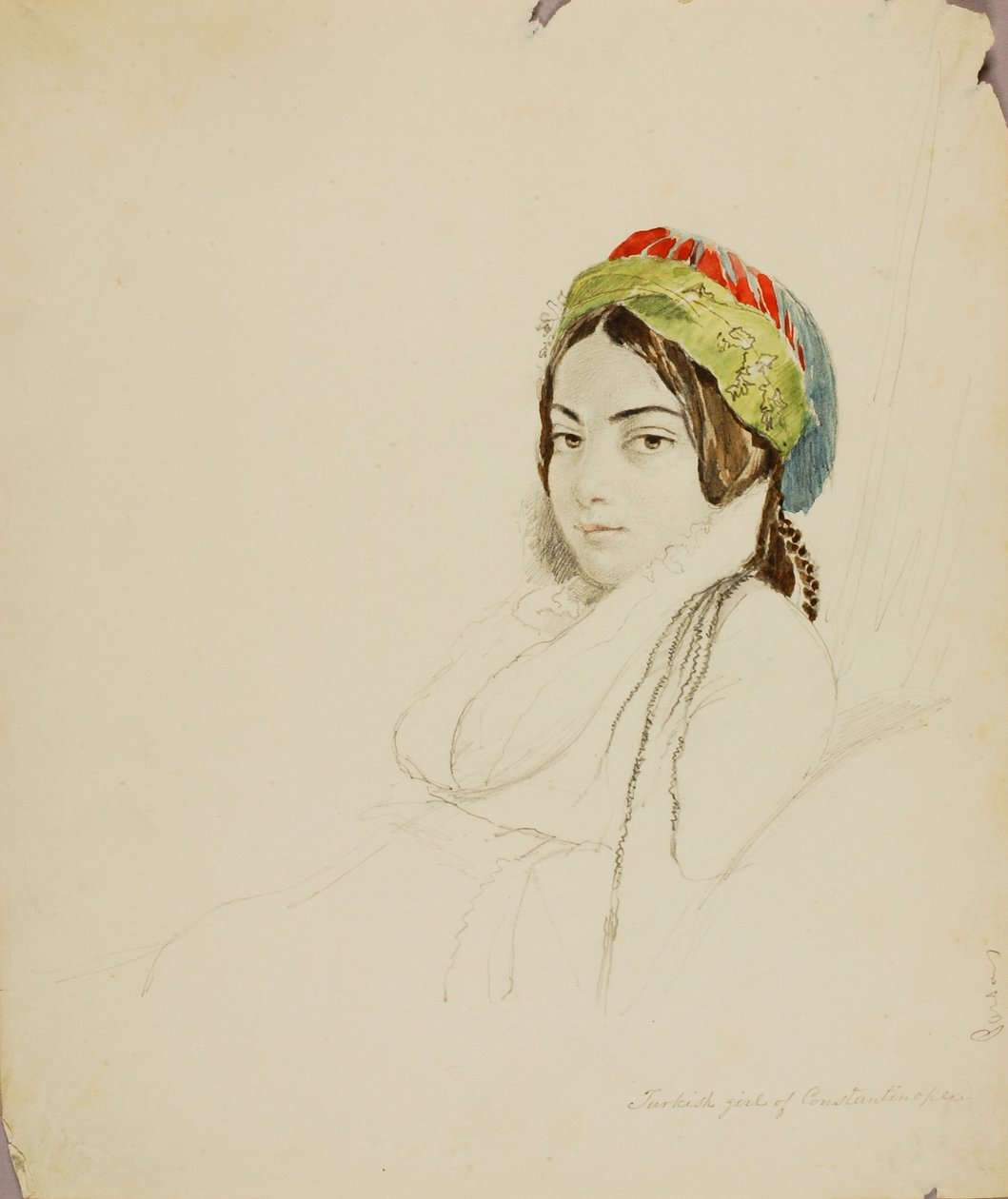Turkish Girl of Constantinople by Miner Kilbourne Kellogg