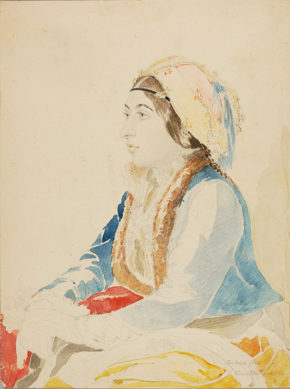 Turkish Girl of Constantinople by Miner Kilbourne Kellogg