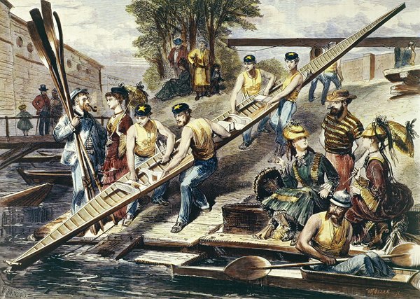 Launching a Skiff by Miranda Miranda