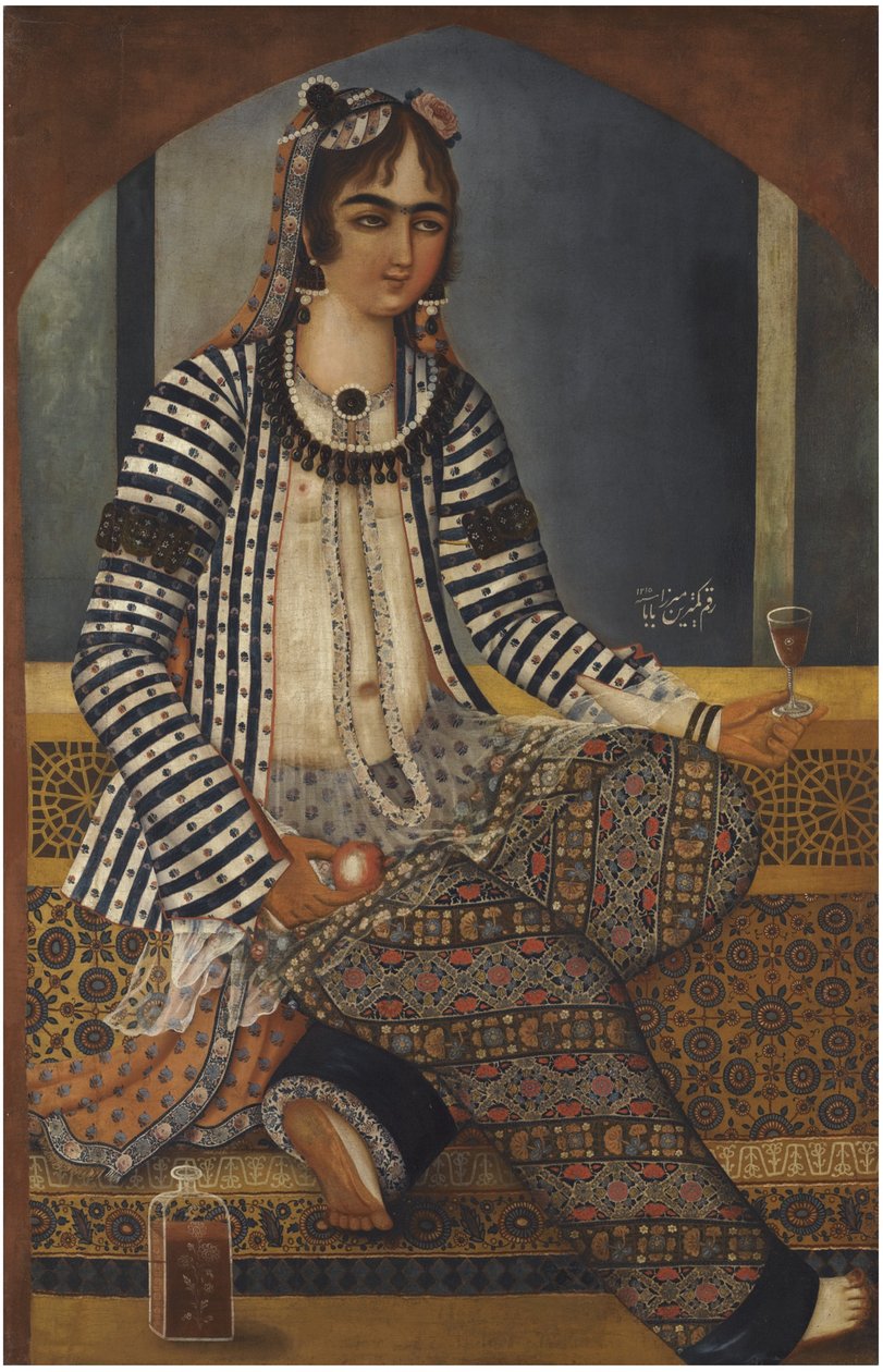 Portrait of a Lady by Mirza Baba