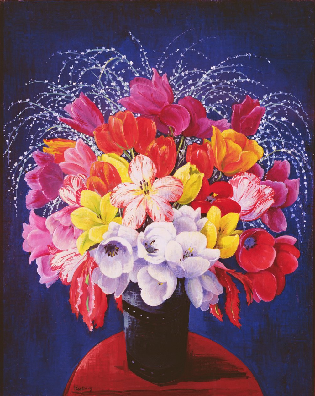 Bouquet of Tulips by Moise Kisling