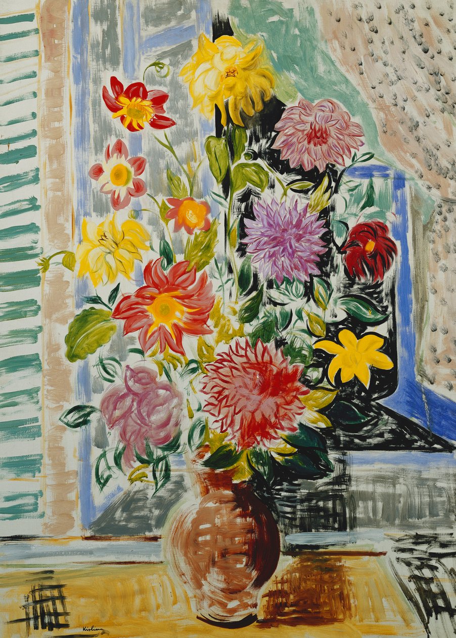 Vase of Flowers by Moise Kisling