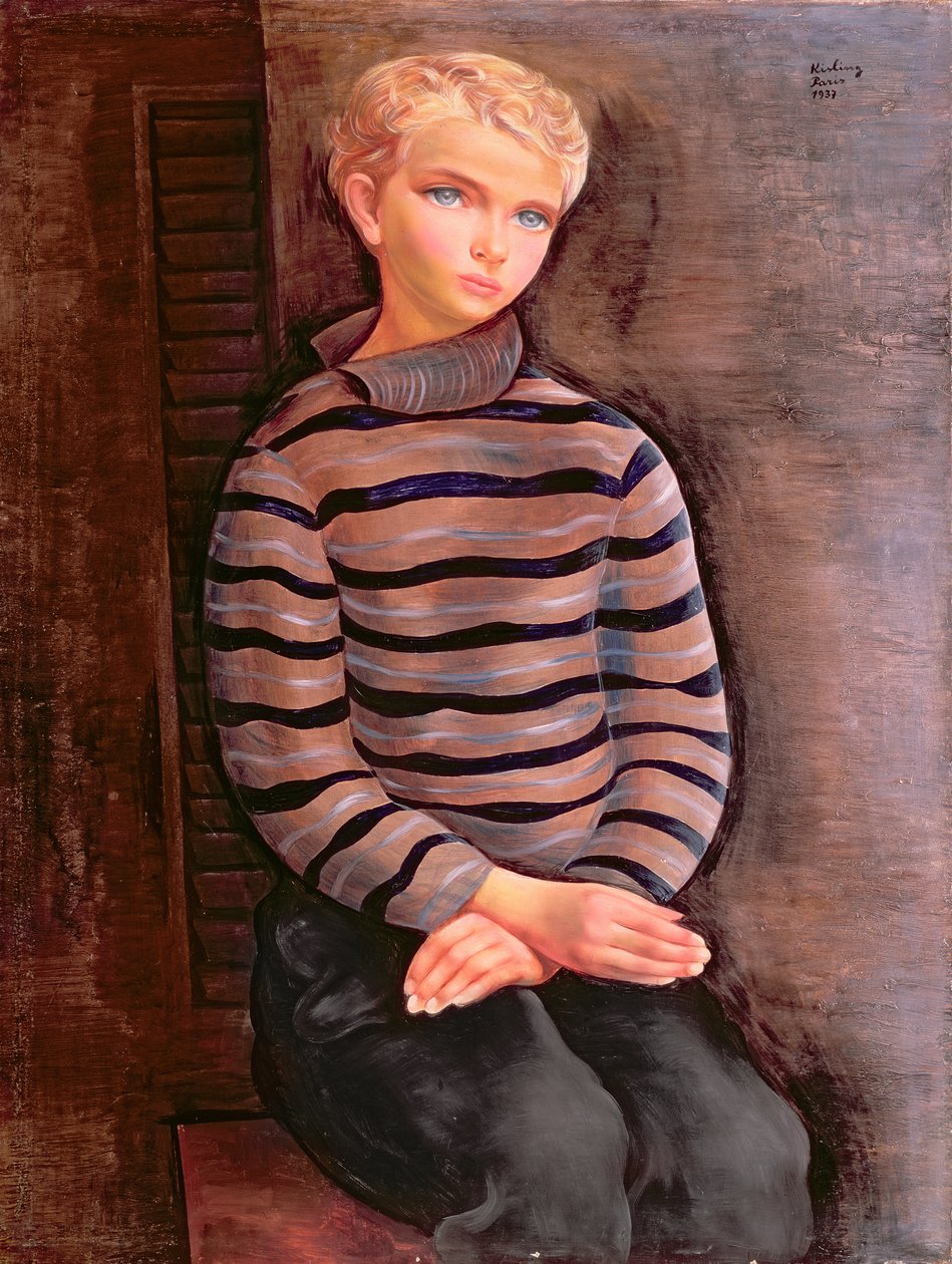 Young Blond Boy by Moise Kisling