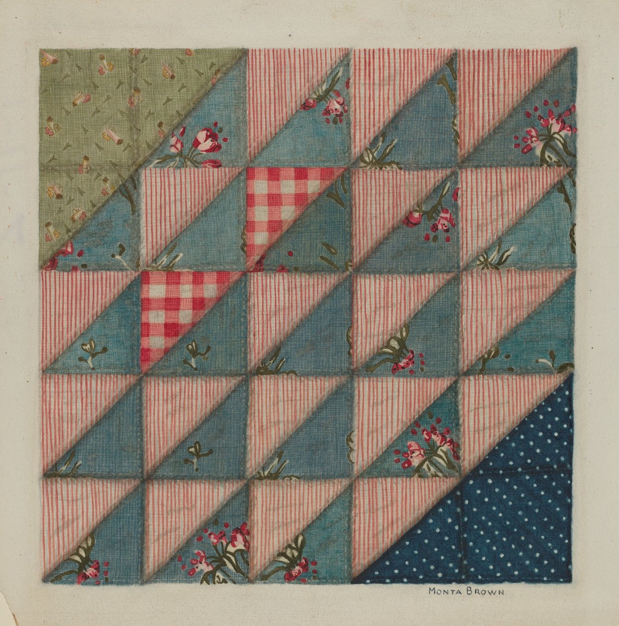 Patchwork Quilt by Mona Brown