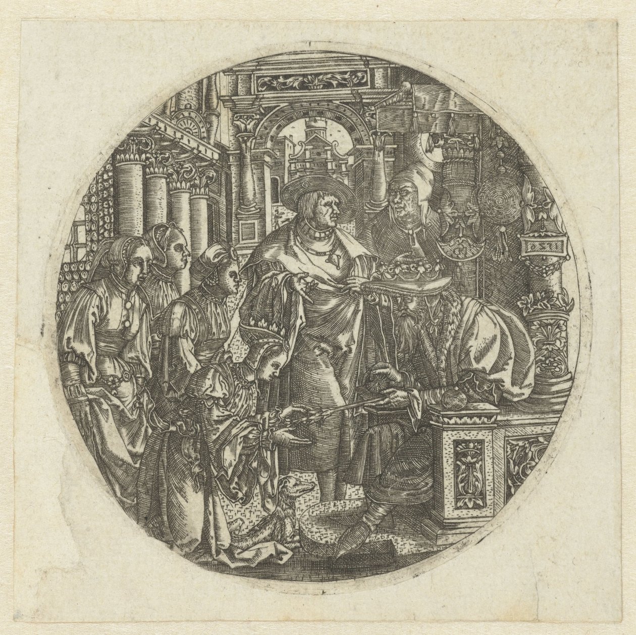 Esther Before Ahasuerus by Monogrammist DDC