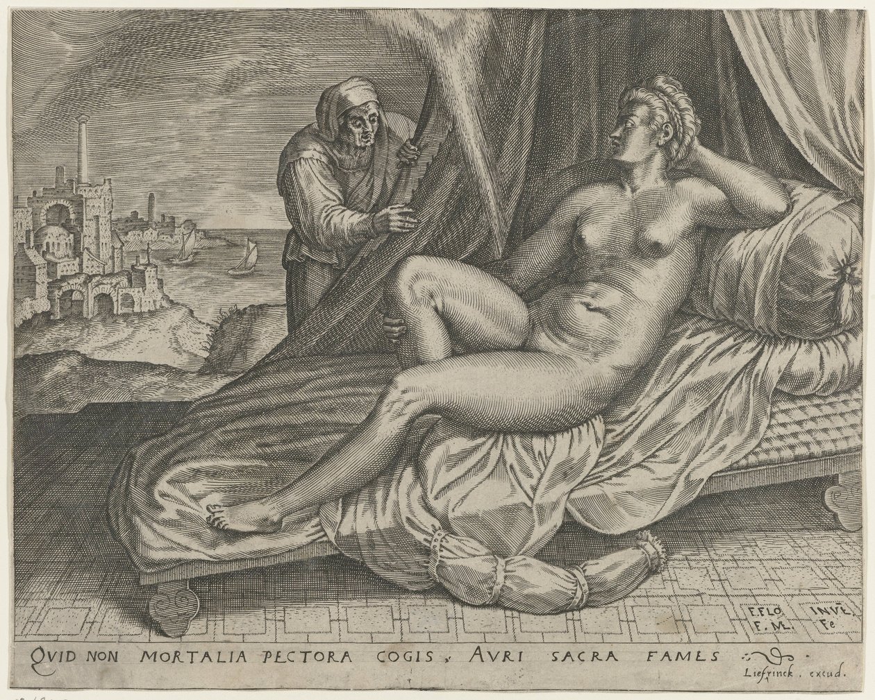 Jupiter and Danaë by Monogrammist FME