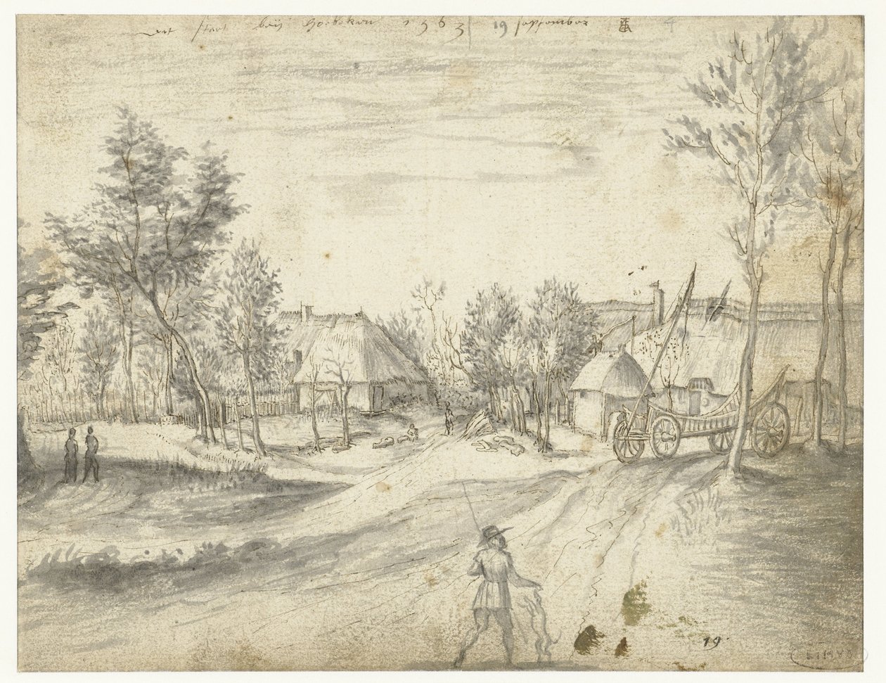 Countryside view near Antwerp by Monogrammist IVLER