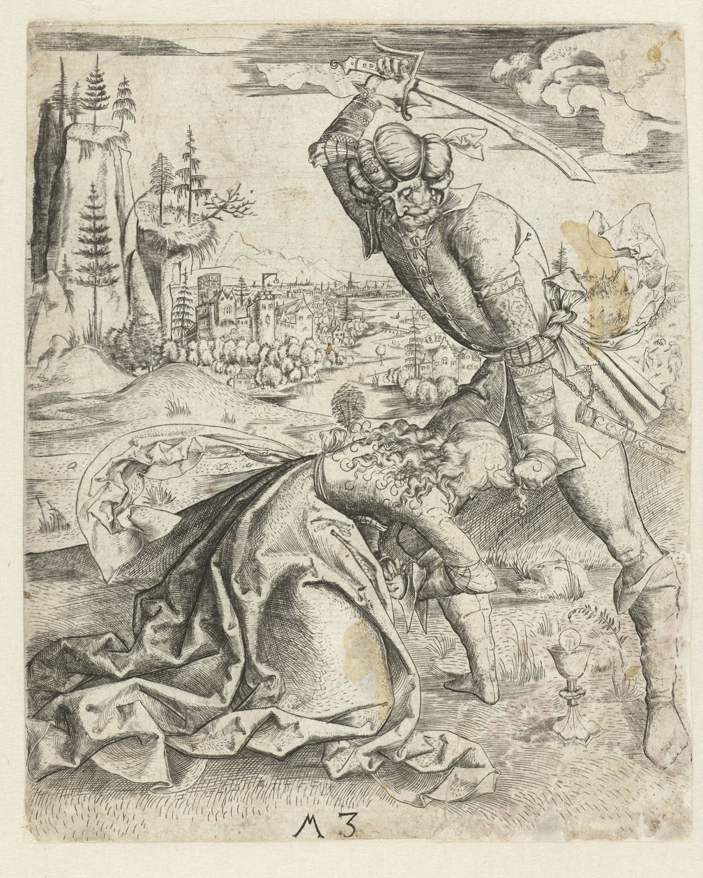 The Martyrdom of Saint Barbara by Monogrammist MZ
