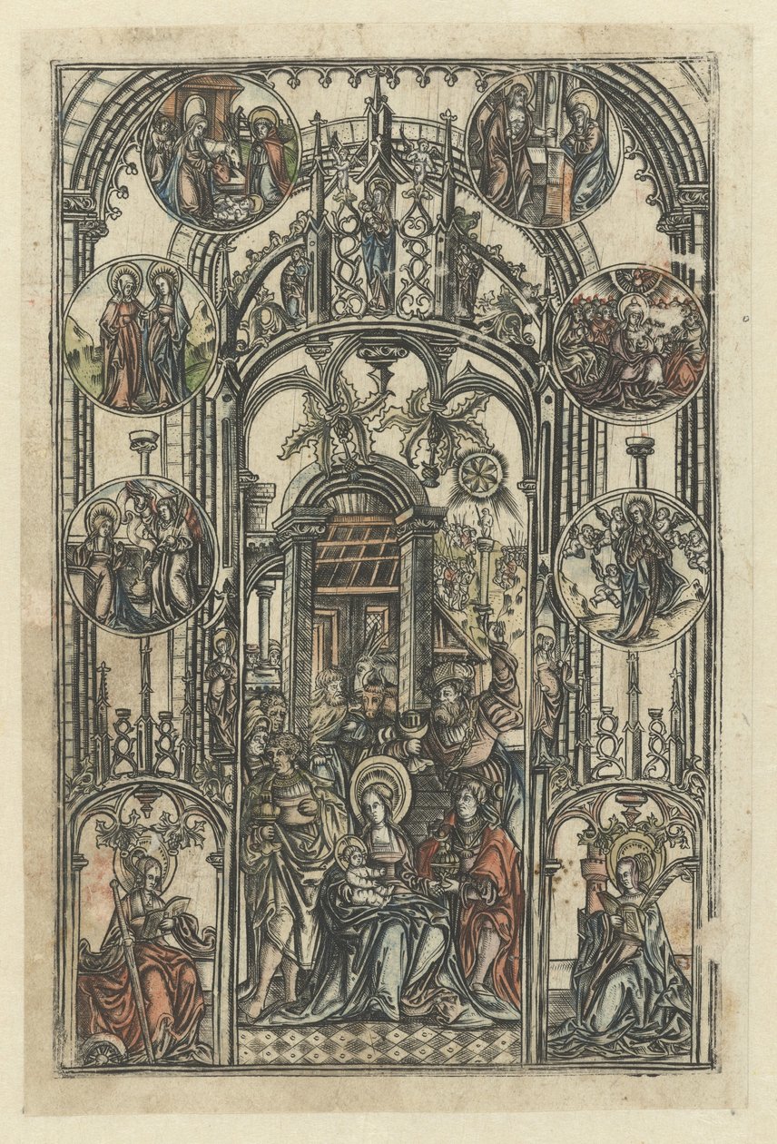 The Adoration of the Magi by Monogrammist S
