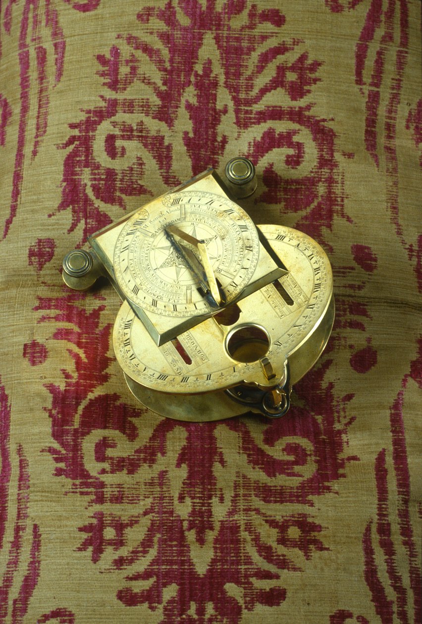 Inclining Analemmatic Sundial, c.1750 by Mordecai Semah Aboab