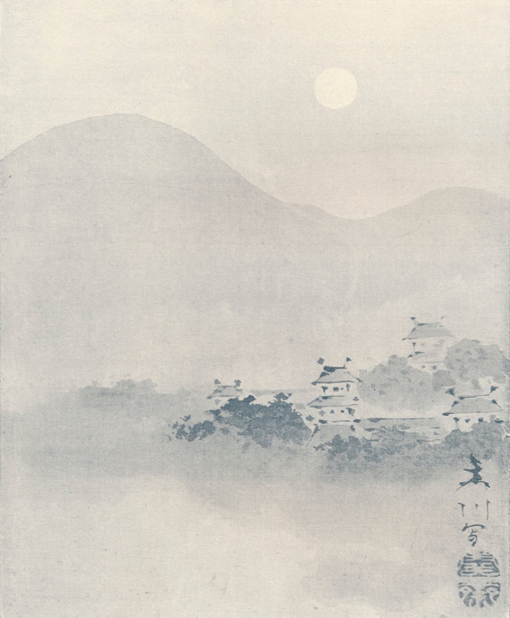 Evening Mist in the Valley, c1801 by Mori Sosen