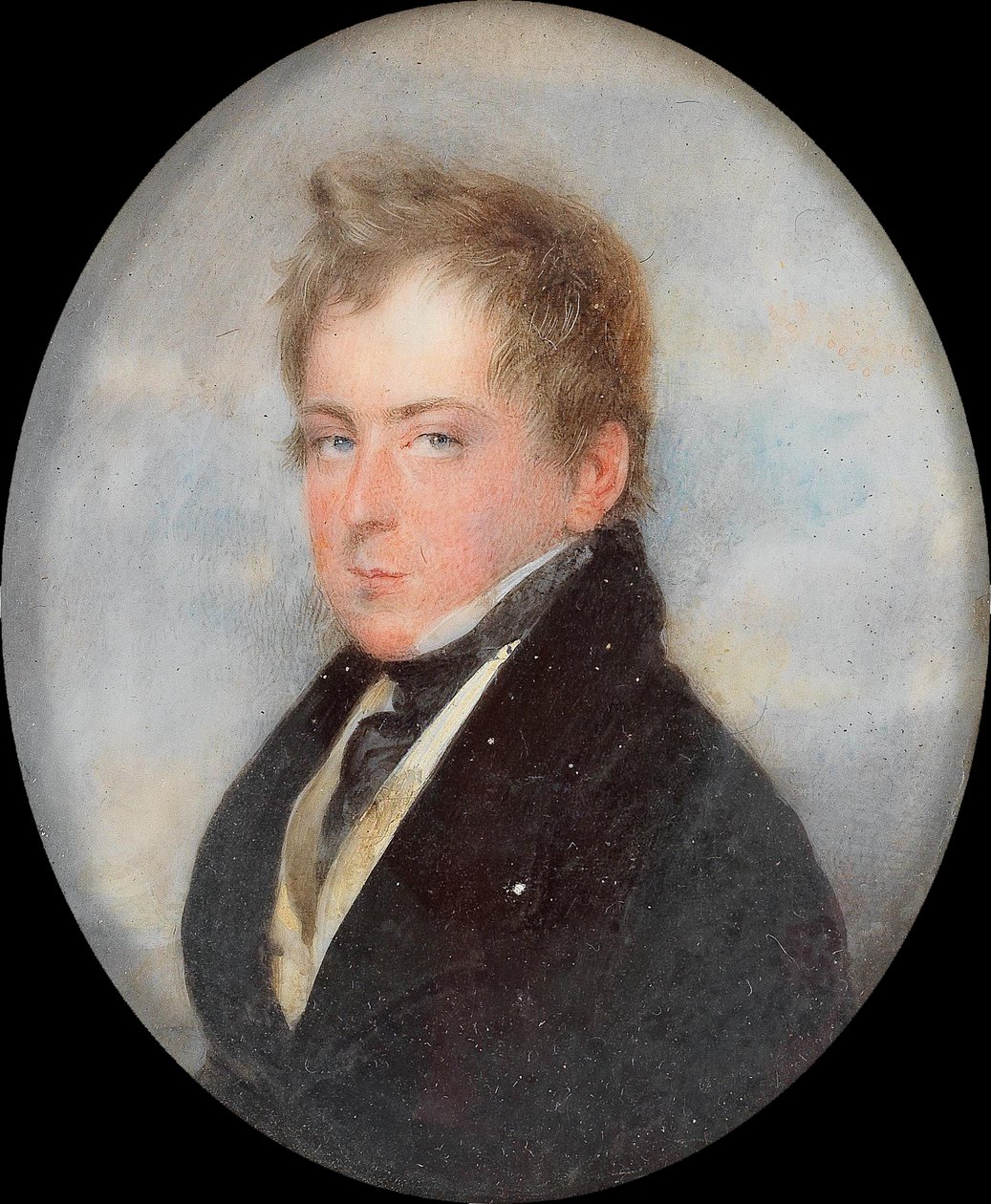 Portrait of Count Nicolaus Palffy Erdod in a Black Jacket by Moritz Michael Daffinger