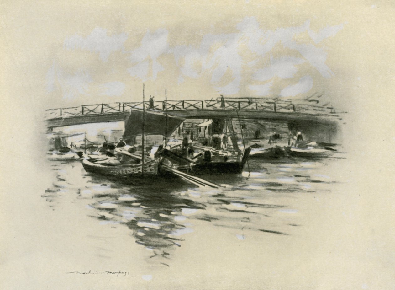 The Ogara River at Tokyo by Mortimer Ludington Menpes