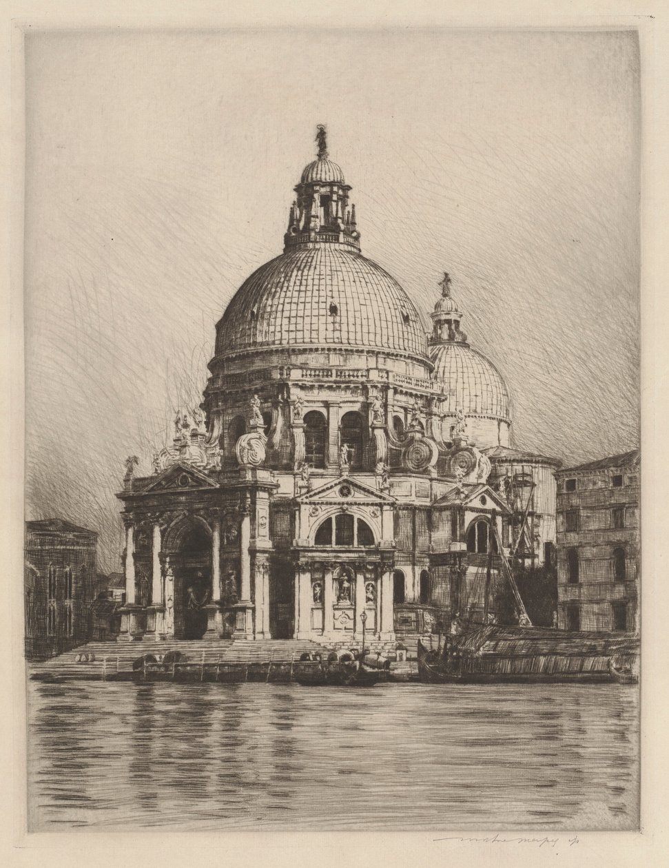 Santa Maria della Salute (2) by Mortimer Menpes