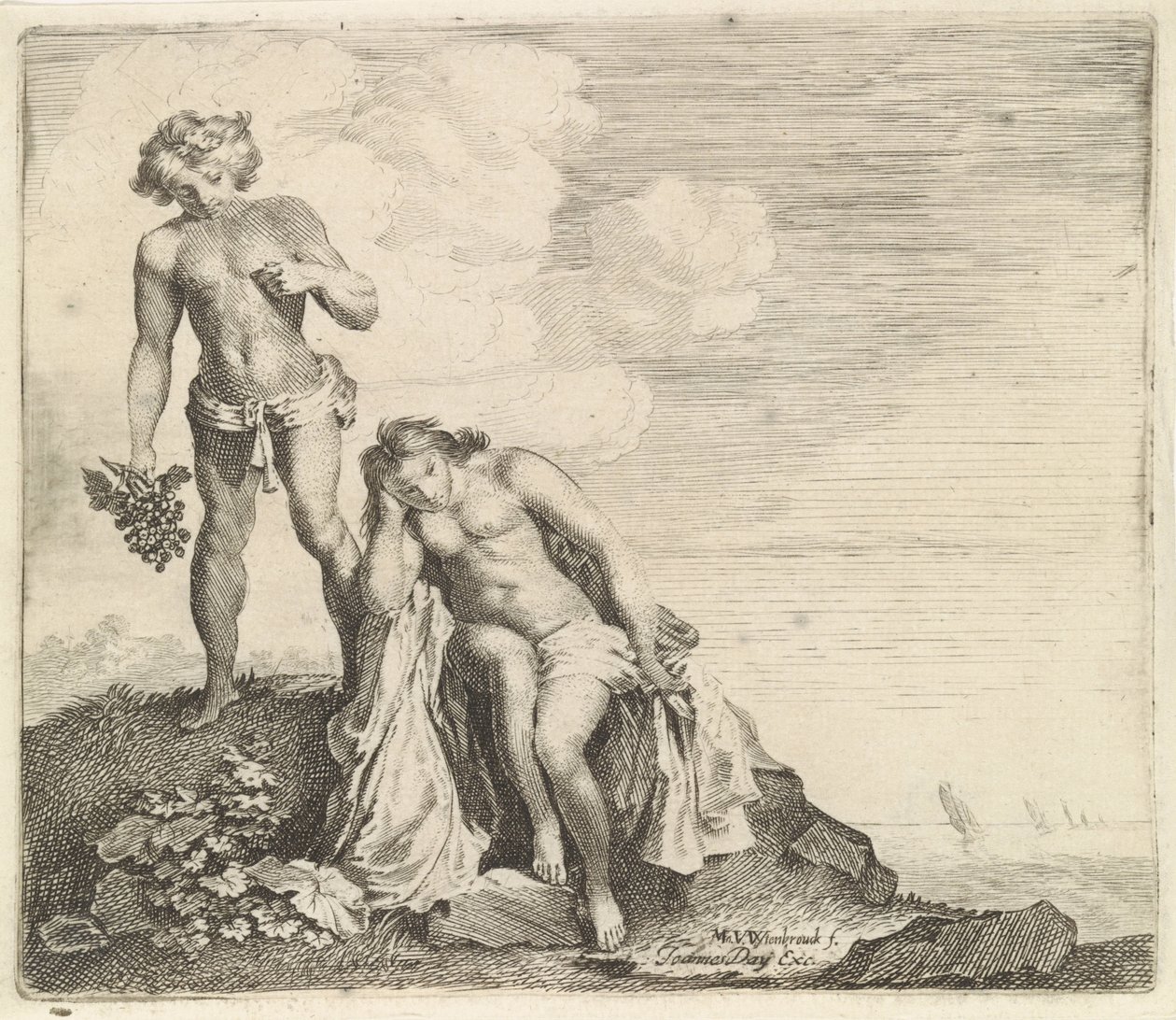 Bacchus Finds Ariadne on Naxos by Moyses van Wtenbrouck