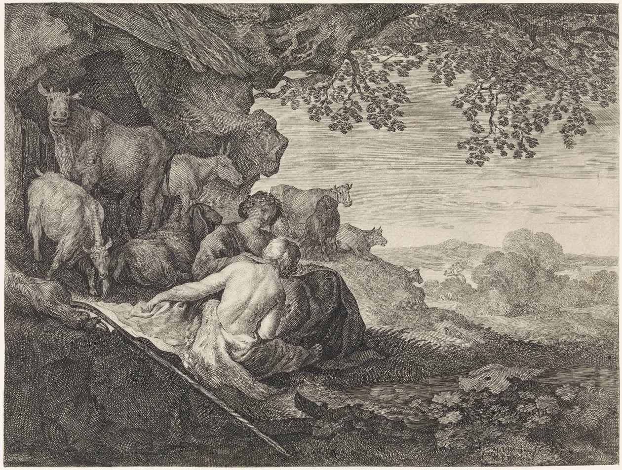 Shepherd and Shepherdess by Moyses van Wtenbrouck