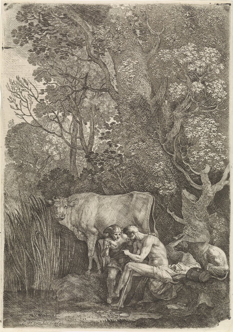 Mercury Lulls Argus to Sleep by Moyses van Wtenbrouck