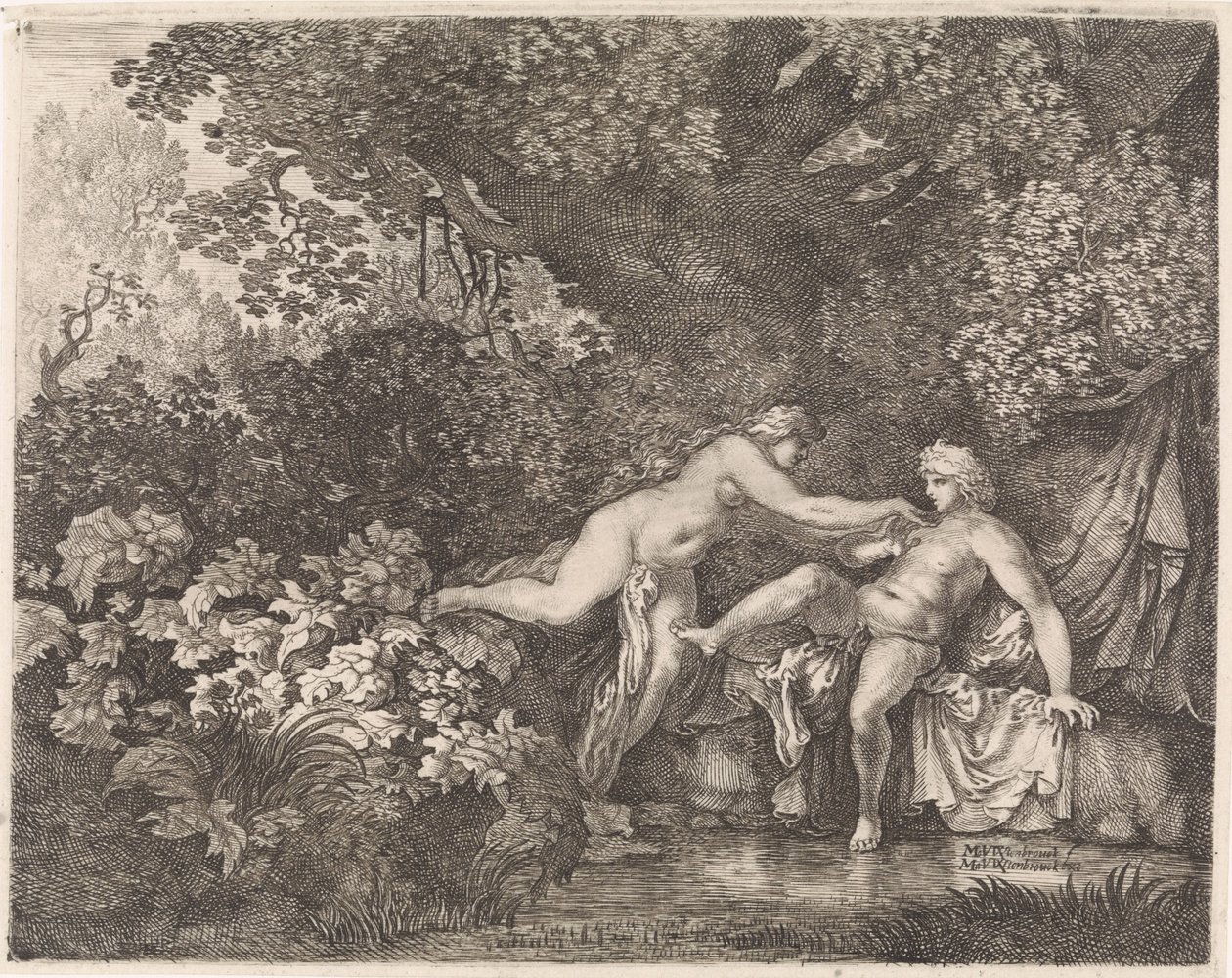 Salmacis and Hermaphroditus by Moyses van Wtenbrouck