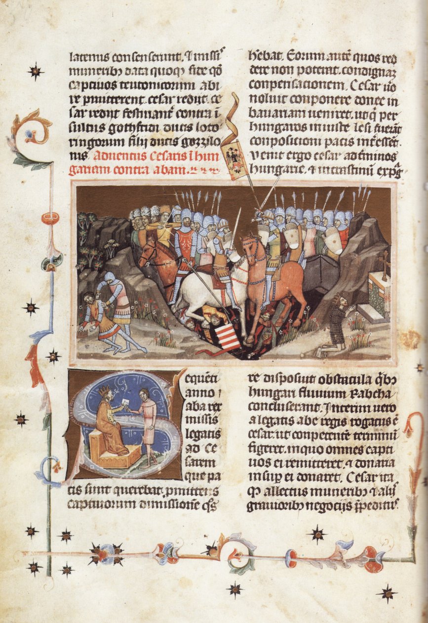 Illuminated Chronicle; Chronicon Pictum; Képes Krónika 50 by Márk Kálti