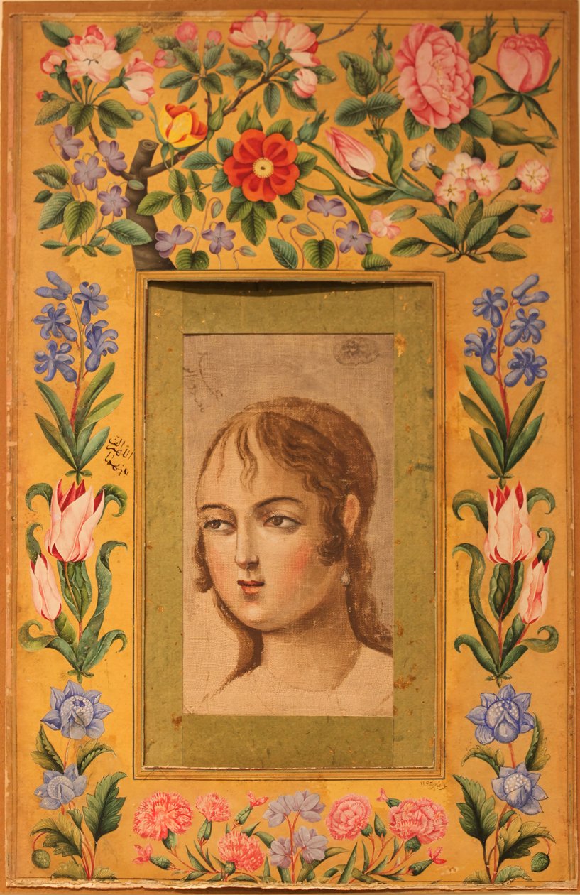Painting of a Young Beauty, Iran by Muhammad Sadiq