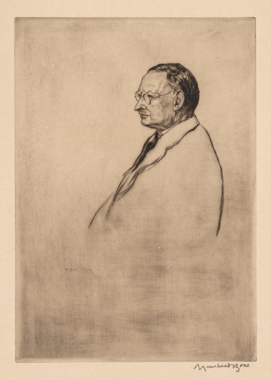 John Robertson, J. P., Dundee by Muirhead Bone