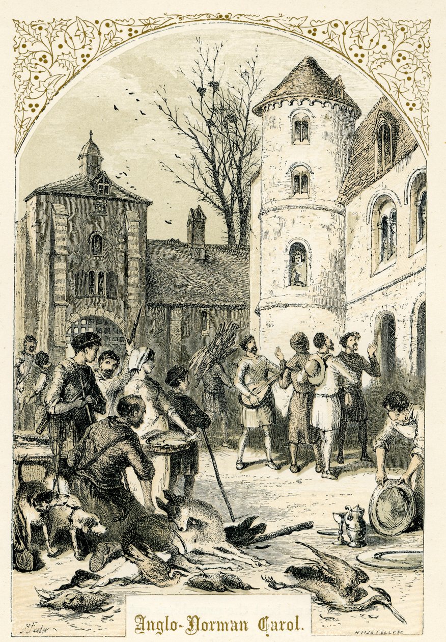 Anglo-Norman Carol by Myles Birket Foster